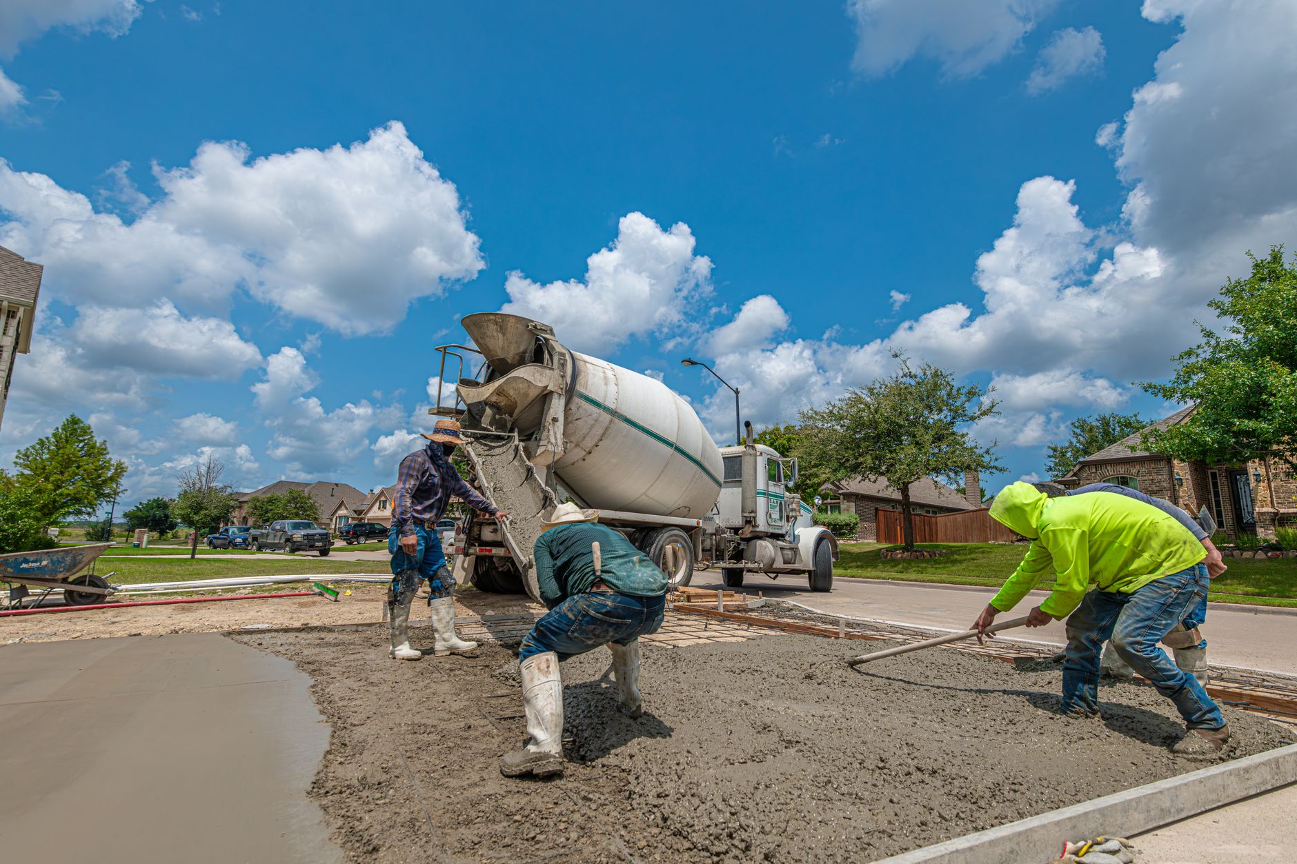 Concrete Lifting Pumping mud mix photo